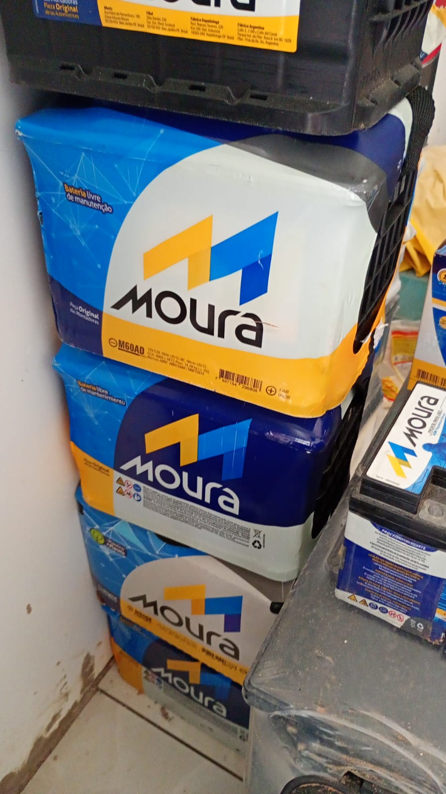 Bateria automotiva para entrega