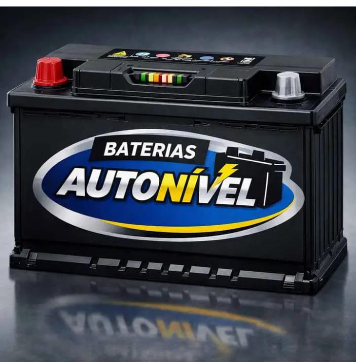 Logo Baterias Autonível em uma bateria automotiva